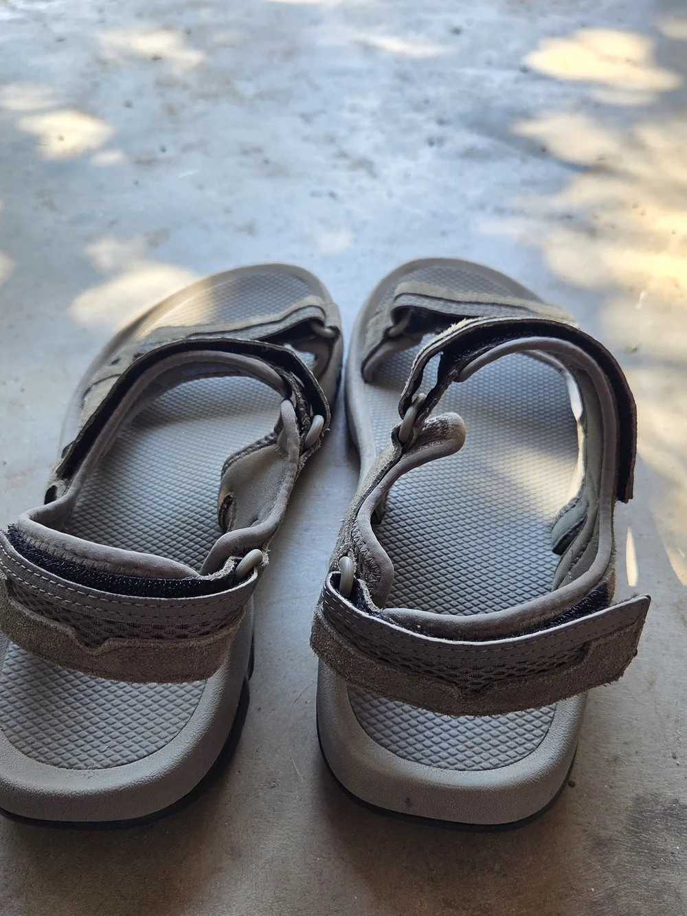 Teva Men’s Gray Suede Adjustable Outdoor Sandals